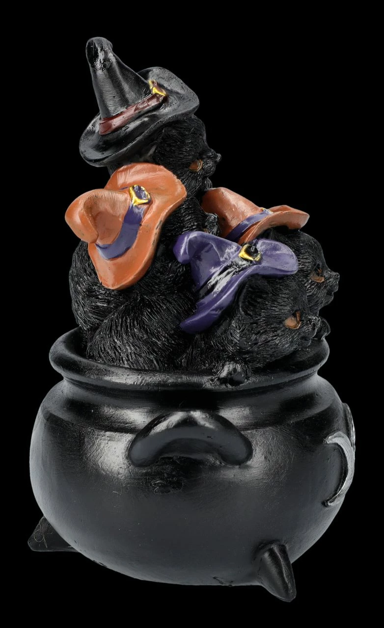 Katzen Figur - Fünf Freche Katzen Im Hexenkessel 8 Katzen Figur - Fünf Freche Katzen Im Hexenkessel – Bild 6