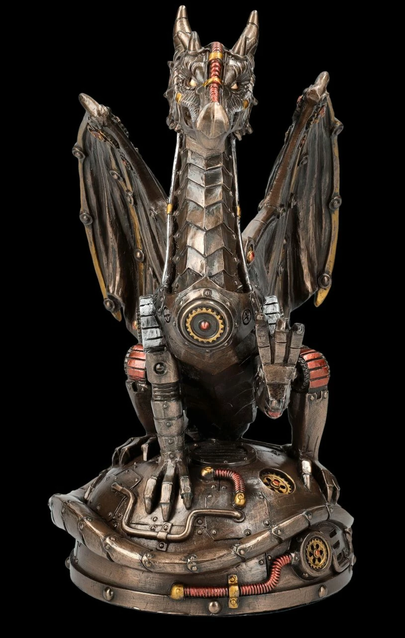 Drachenfigur - Steampunk Wächter 6 Drachenfigur - Steampunk Wächter – Bild 4
