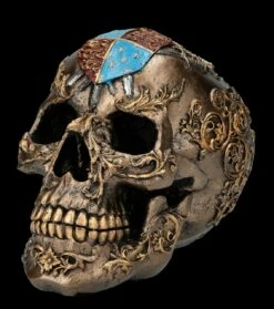 Totenkopf Figur - Ritter-Wappen -FIGUREN Verkäufe FS26519 Totenkopf Figur mittelalterlich mit Wappen 2 1280x1280