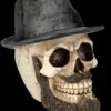 Totenkopf Figur Mit Hut Und Bart