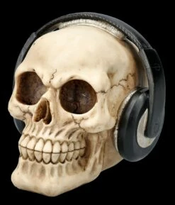 Totenkopf Figur Mit Kopfhörern -FIGUREN Verkäufe FS26533 Totenkopf Figur mit Kopfh rern 2 1280x1280