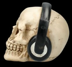 Totenkopf Figur Mit Kopfhörern -FIGUREN Verkäufe FS26533 Totenkopf Figur mit Kopfh rern 4 1280x1280