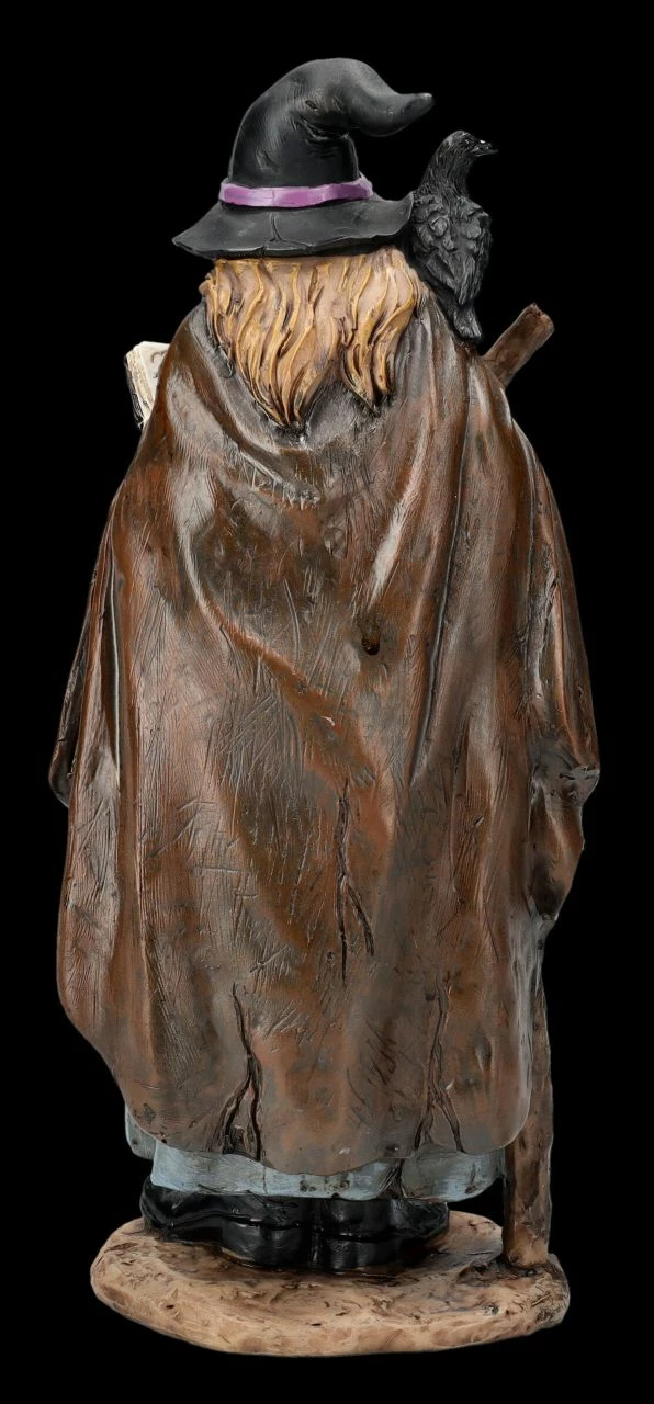 Hexen Figur Mit Rabe Und Zauberbuch 7 Hexen Figur Mit Rabe Und Zauberbuch – Bild 5