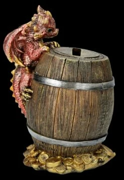 Spardose - Drache Auf Faß -FIGUREN Verkäufe FS26672 Spardose Drache mit Fass 6 1280x1280