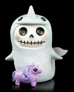 Furry Bones Figur - Narwhal