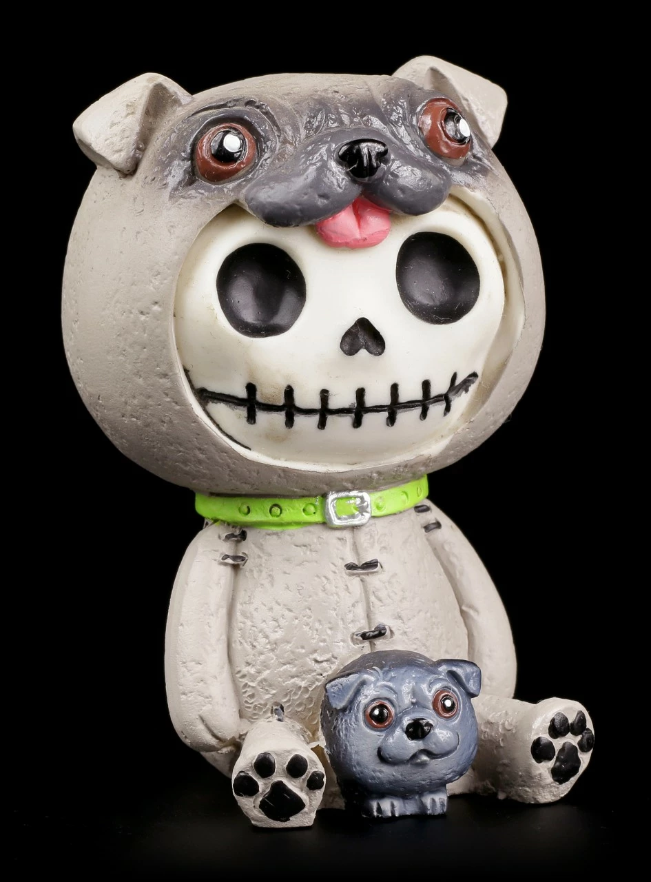 Furry Bones Figur - Pug 3 Furry Bones Figur - Pug