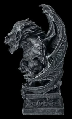 Gargoyle Figur Auf Podest Brüllend -FIGUREN Verkäufe Gargoyle Figur auf Podest 3 1280x1280