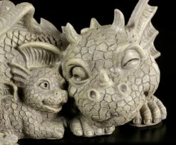 Drachen Gartenfigur - Mutter Mit Babydrache -FIGUREN Verkäufe Garten Drachen Mutter 4 1280x1280