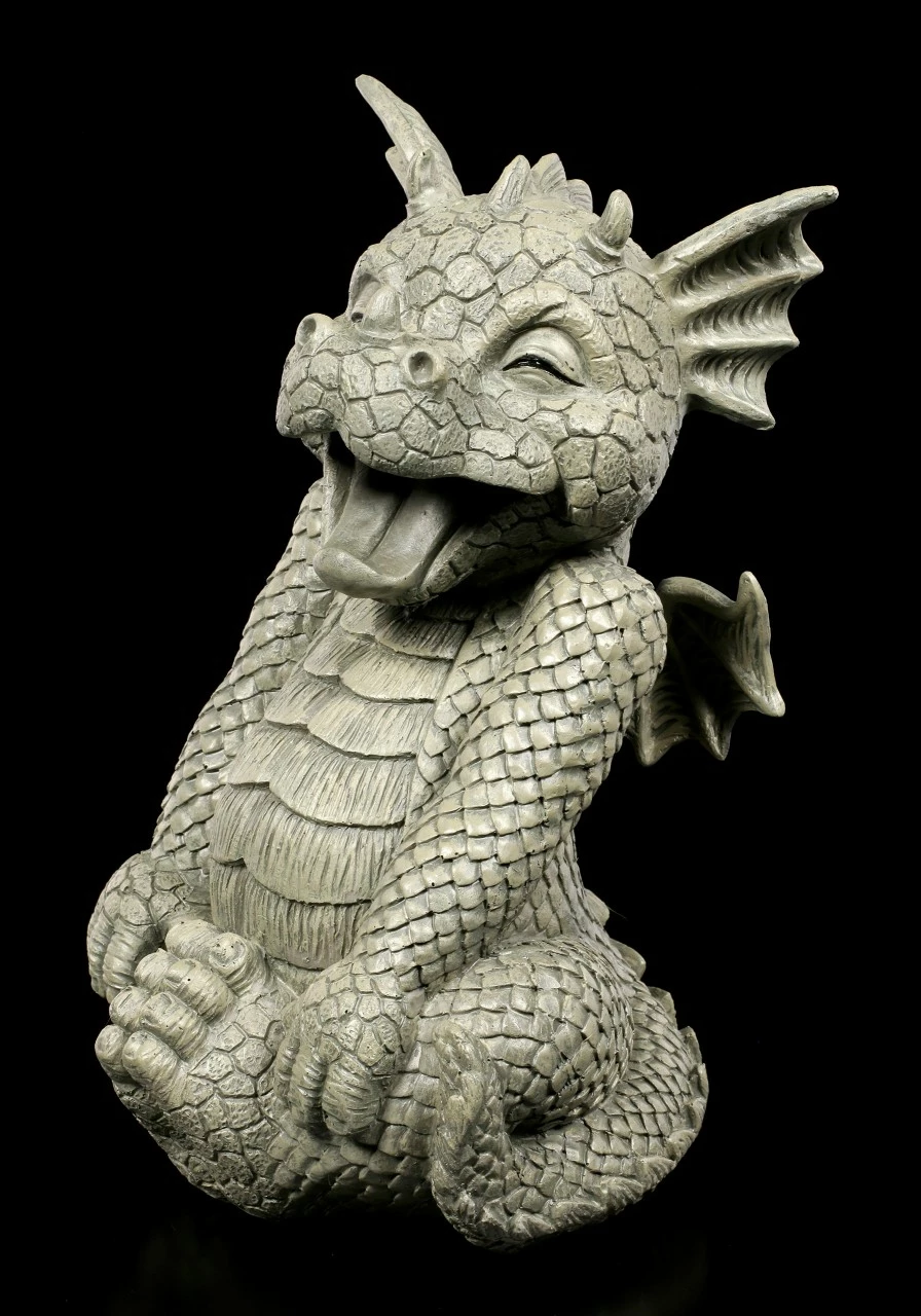 Gartenfigur - Drache Laughy 4 Gartenfigur - Drache Laughy – Bild 2
