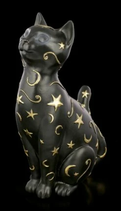 NEMESIS NOW Katzen Figur Mit Mond Und Sternen - Felis -FIGUREN Verkäufe Katzen Figur Mit Mond Und Sternen Felis 2 1280x1280