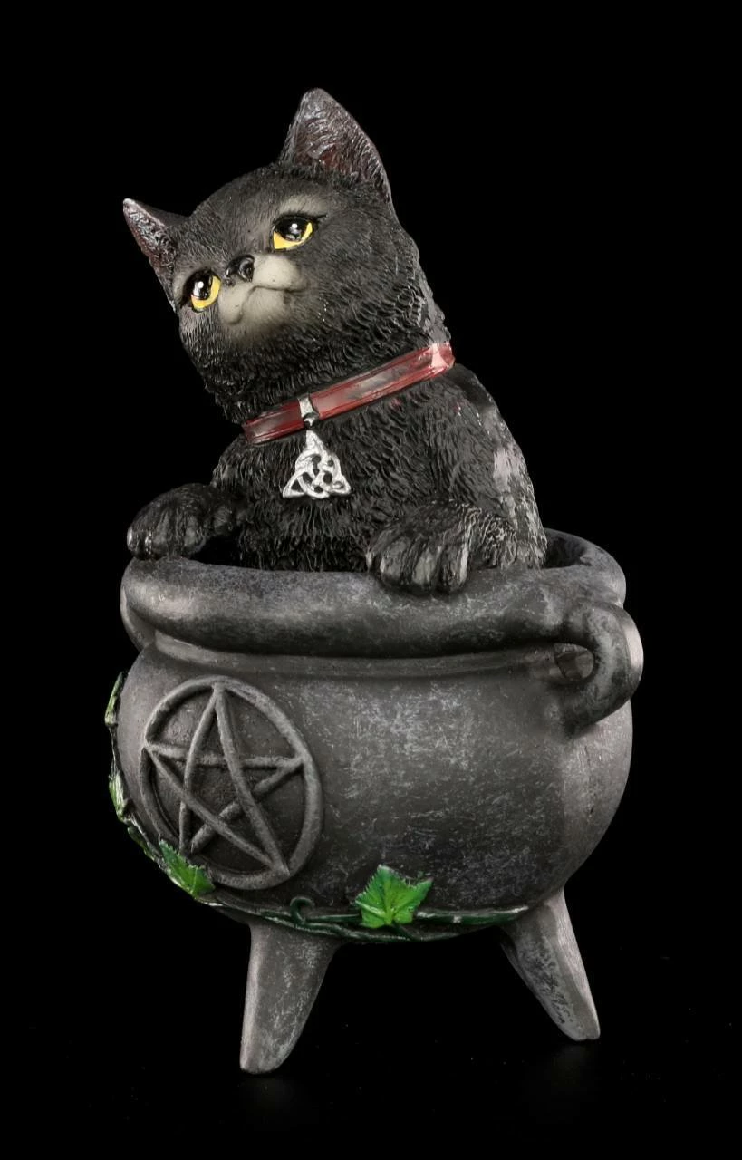 NEMESIS NOW Hexen Katzen Figur - Smudge 4 NEMESIS NOW Hexen Katzen Figur - Smudge – Bild 2
