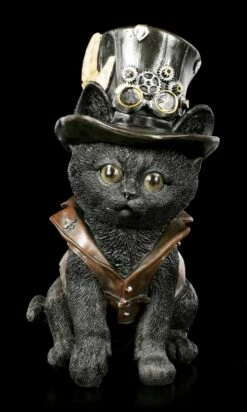 Katzen Figur - Steampunk Cogsmiths Cat