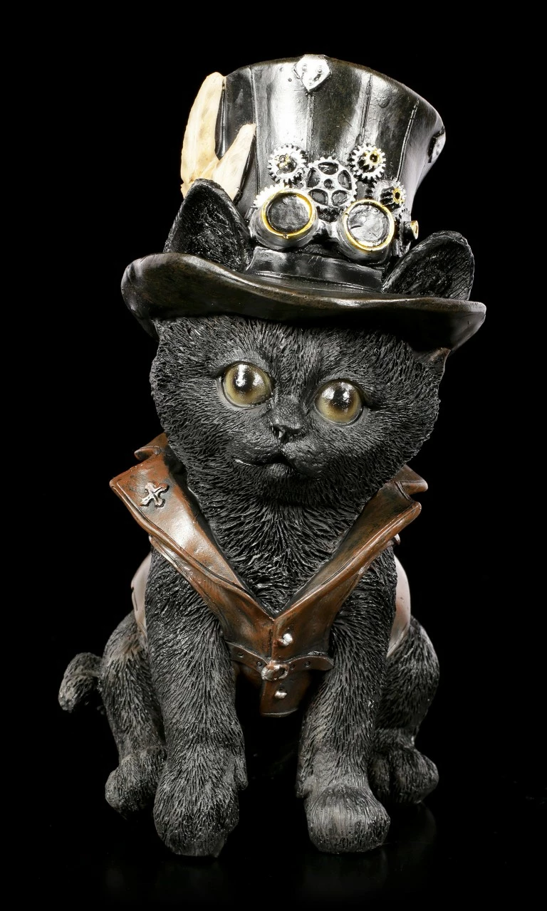 Katzen Figur - Steampunk Cogsmiths Cat 3 Katzen Figur - Steampunk Cogsmiths Cat