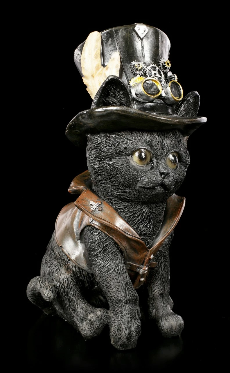 Katzen Figur - Steampunk Cogsmiths Cat 4 Katzen Figur - Steampunk Cogsmiths Cat – Bild 2
