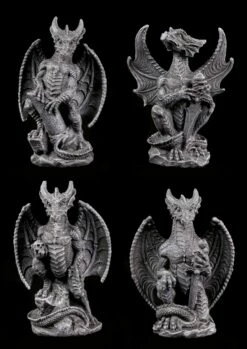 4er Set Kleine Drachen