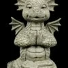 Kleine Gartenfigur - Glücksdrache Yoga