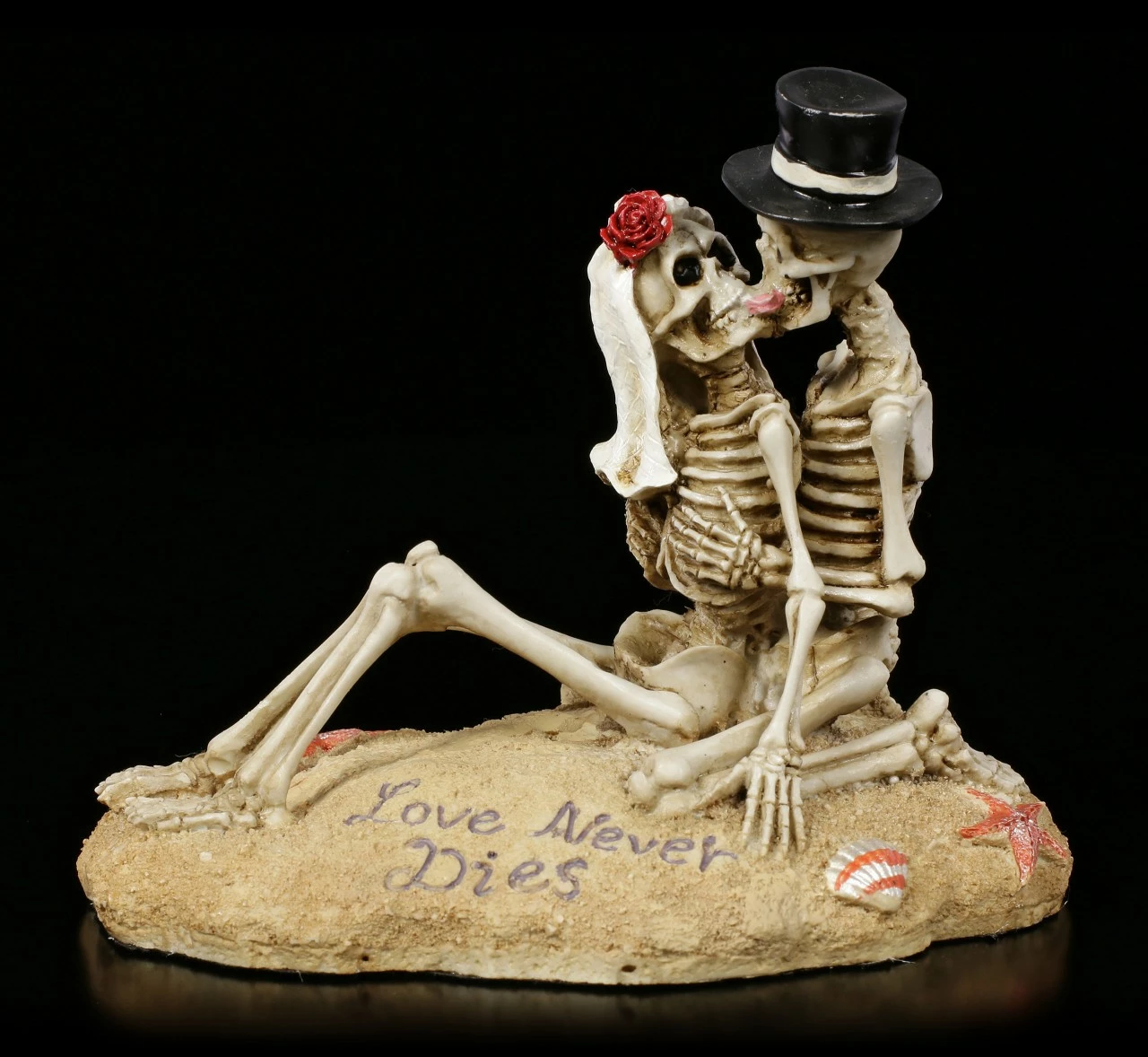 Skelett Figur - Love Never Dies - Beach Lovers 4 Skelett Figur - Love Never Dies - Beach Lovers – Bild 2