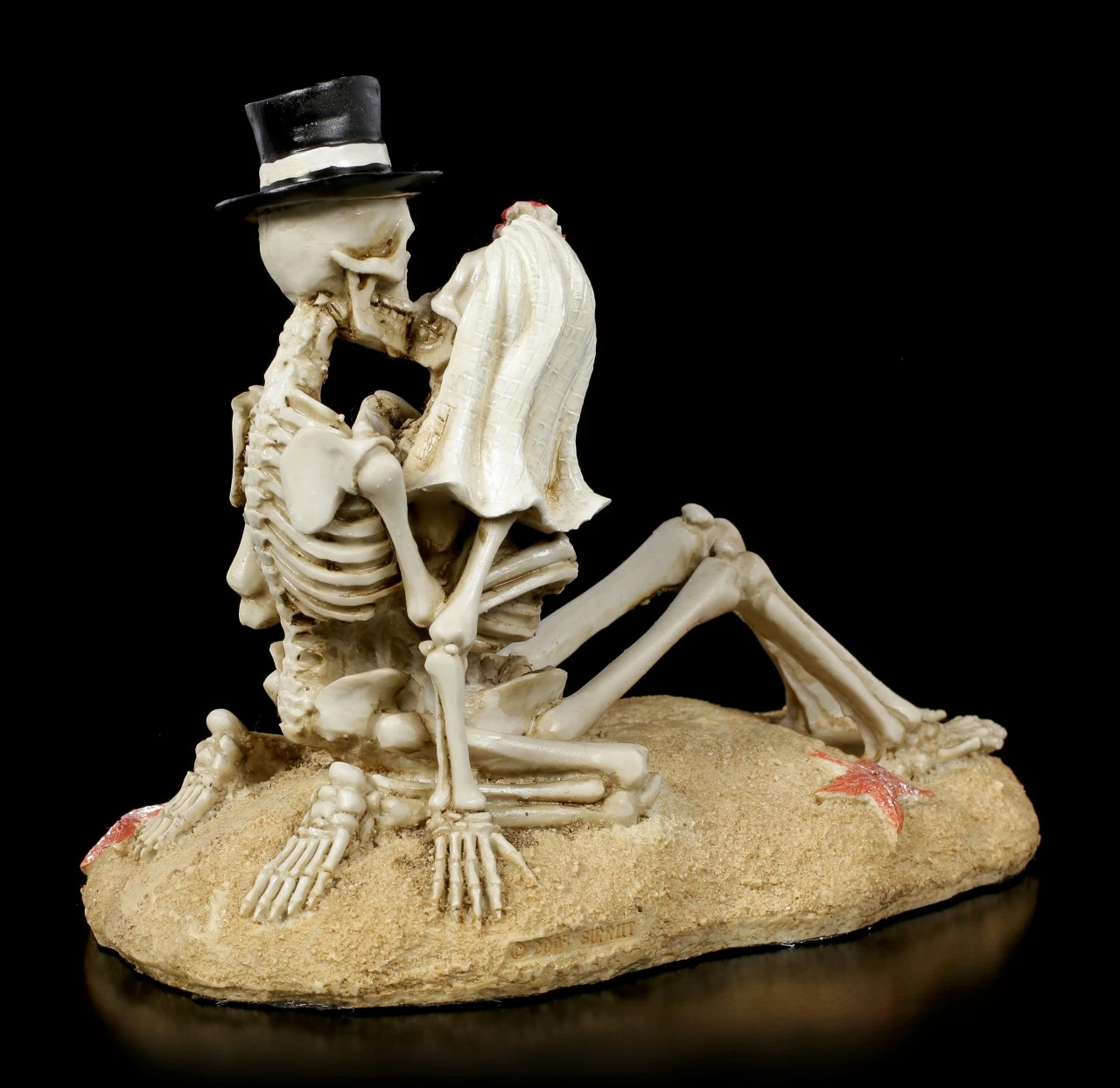 Skelett Figur - Love Never Dies - Beach Lovers 6 Skelett Figur - Love Never Dies - Beach Lovers – Bild 4