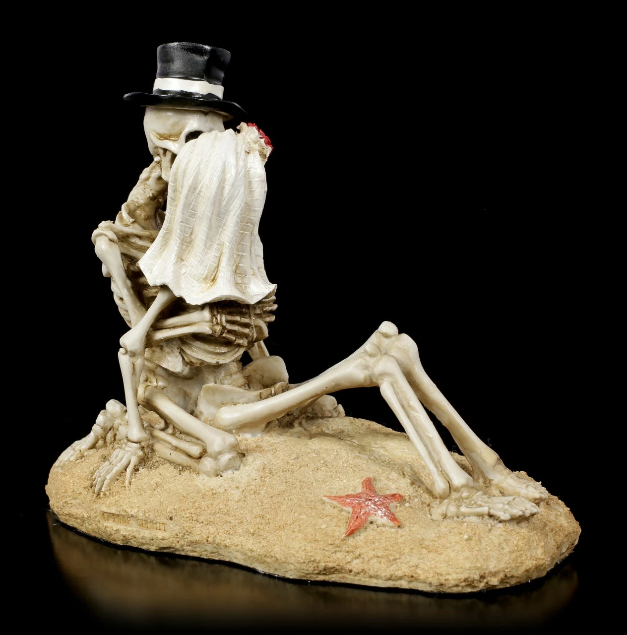 Skelett Figur - Love Never Dies - Beach Lovers 7 Skelett Figur - Love Never Dies - Beach Lovers – Bild 5