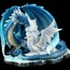 Drachen Figur - Mutter Mit Jungem Weiß-blau -FIGUREN Verkäufe ML11198 Drachen Figur Mutter mit Jungem weiss blau 0 1280x1280