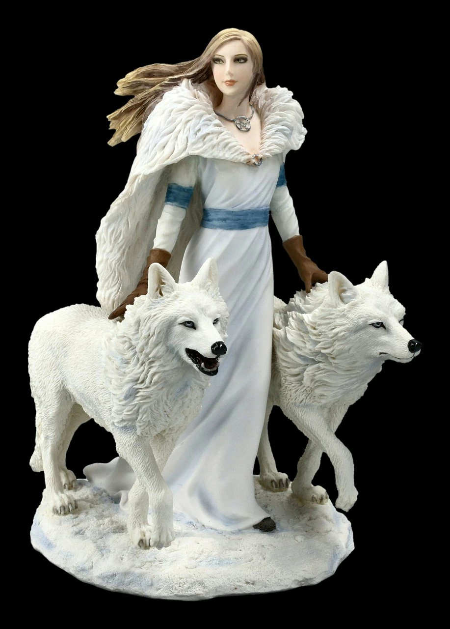 Figur Wolf Wächter - Winter Guardians By Anne Stokes 3 Figur Wolf Wächter - Winter Guardians By Anne Stokes