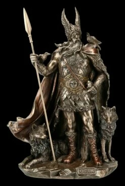 Odin Figur Mit Wölfen