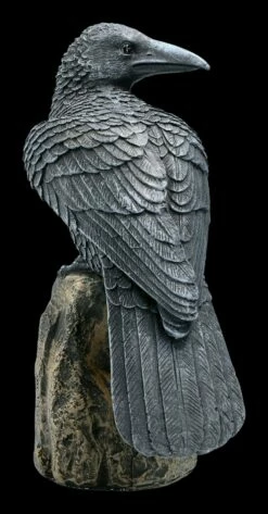 Schwarzer Rabe Sitzt Auf Fels -FIGUREN Verkäufe ML9237 Schwarzer Rabe sitzt auf Fels 7 1280x1280