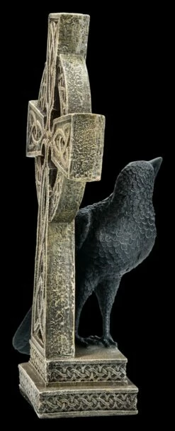 Rabe Sitzt Neben Keltischem Kreuz - Rechts -FIGUREN Verkäufe ML9448 Rabe sitzt neben keltischem Kreuz rechts 8 1280x1280