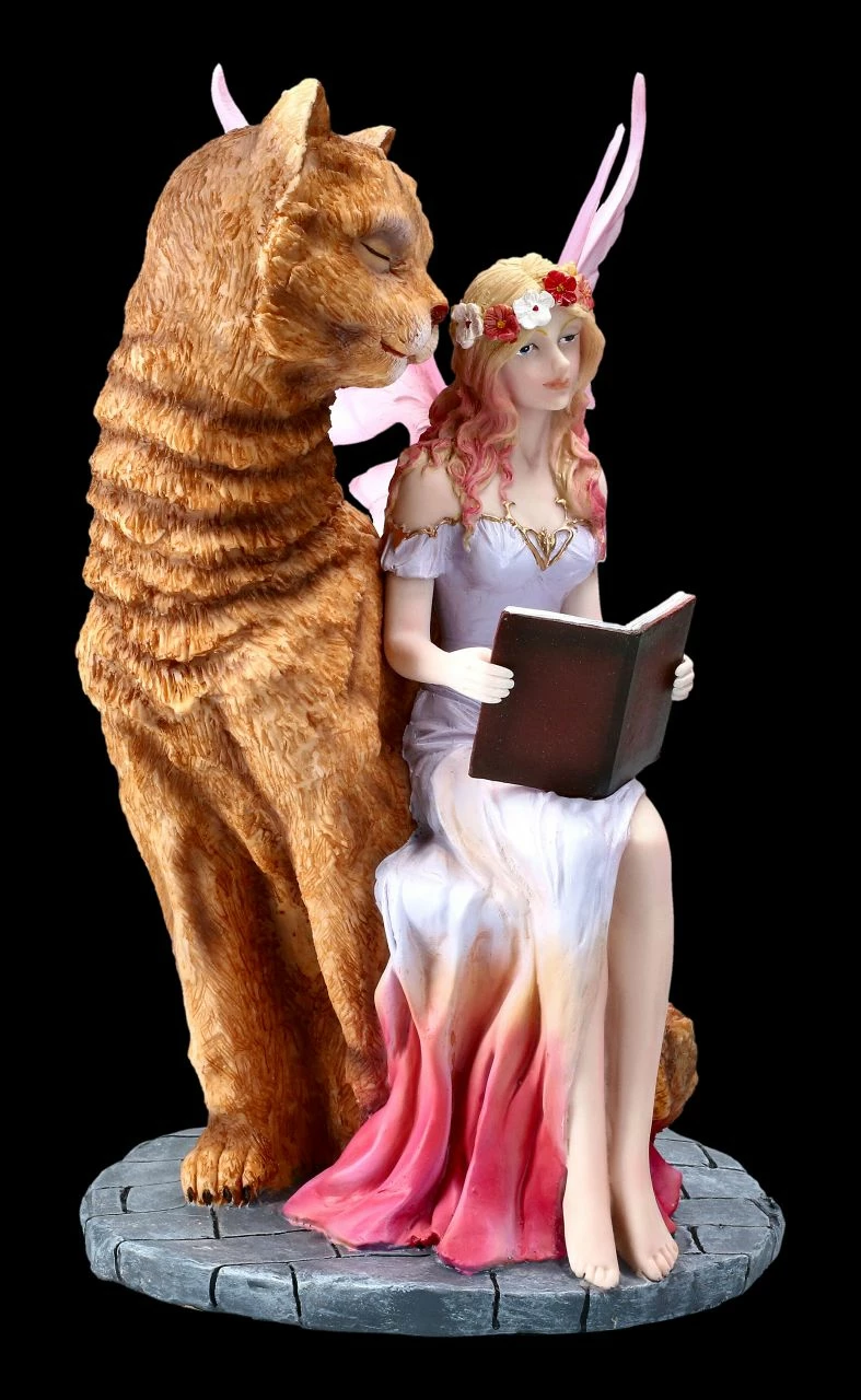 Elfen Figur - Studa Mit Großer Katze 8 Elfen Figur - Studa Mit Großer Katze – Bild 6