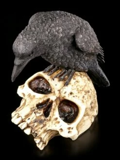 Raben Figur Auf Totenschädel -FIGUREN Verkäufe Rabe Totenkopf 5 1280x1280