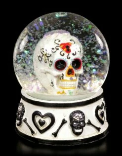 Schneekugel - Day Of The Dead Totenkopf - Schwarz