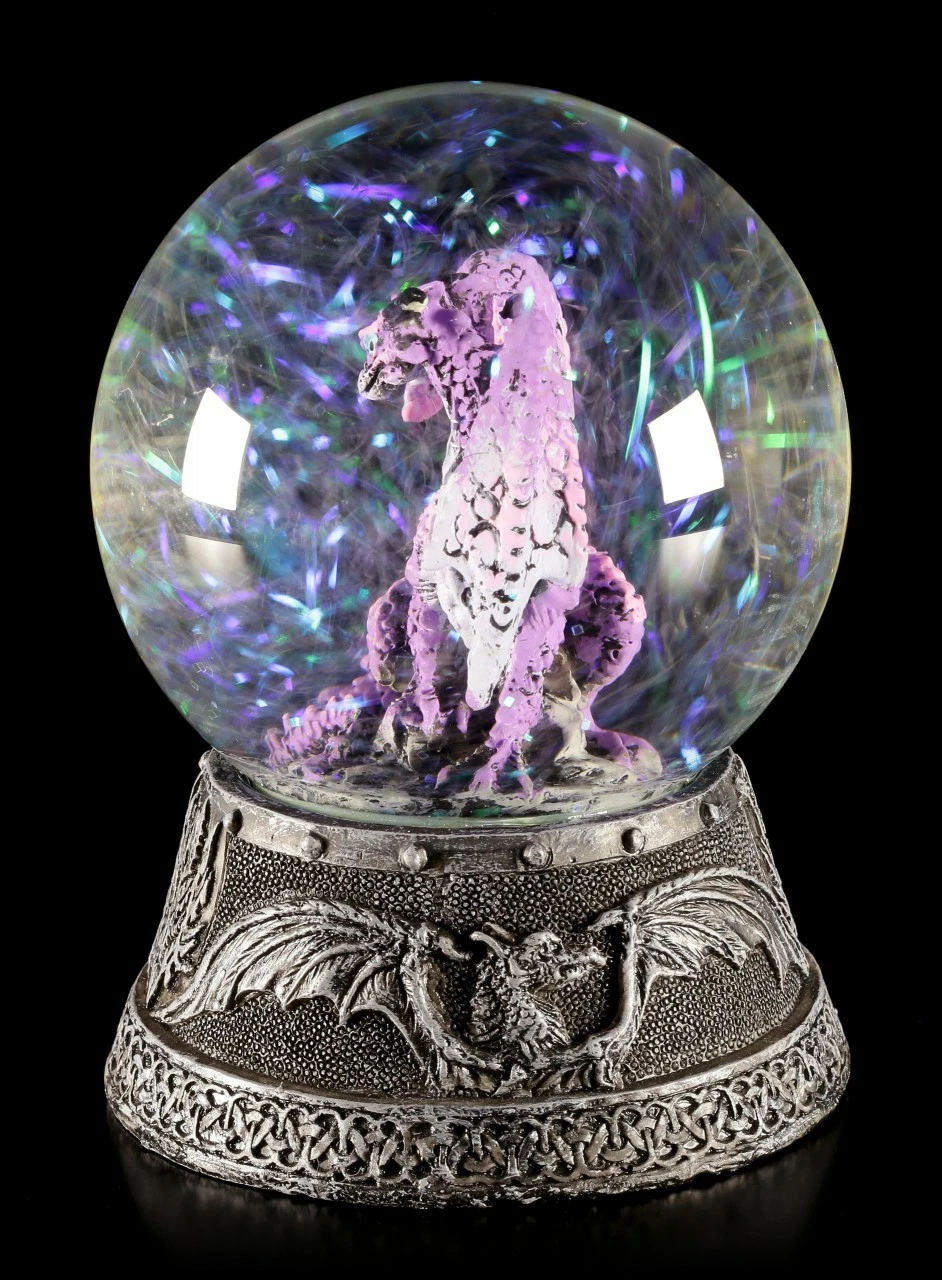 Schneekugel - Drache Hoarfrost 4 Schneekugel - Drache Hoarfrost – Bild 2