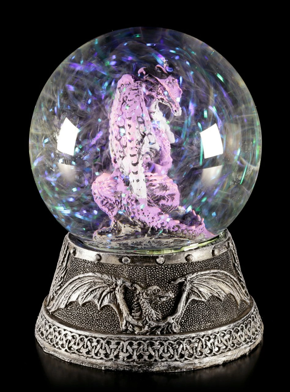 Schneekugel - Drache Hoarfrost 6 Schneekugel - Drache Hoarfrost – Bild 4