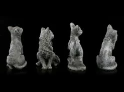 Schwarze Glücks-Katzen Figuren - 4er Set -FIGUREN Verkäufe Schwarze Gluecks Katzen Figuren 4er Set 1 1280x1280