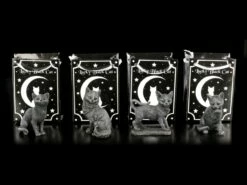 Schwarze Glücks-Katzen Figuren - 4er Set -FIGUREN Verkäufe Schwarze Gluecks Katzen Figuren 4er Set 4 1280x1280