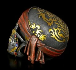 Schwarzer Piratenschädel Mit Tribals 10 Schwarzer Piratenschädel Mit Tribals -FIGUREN Verkäufe Schwarzer Piratenschaedel Mit Stirnband 3 1280x1280