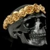 Schwarzer Totenkopf Mit Goldenem Rosenkranz 2 Schwarzer Totenkopf Mit Goldenem Rosenkranz -FIGUREN Verkäufe Schwarzer Totenkopf Mit Goldenem Rosenkranz 1280x1280