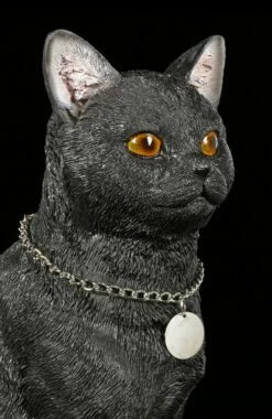 Katzen Figur Mit Metall Anhänger - Schwarz -FIGUREN Verkäufe Sitzende Kazen Figur Mit Metall Anhaenger Schwarz 55D2Mi3aESei4D 1280x1280