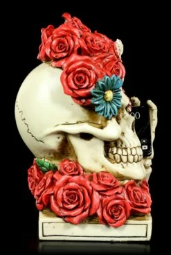 Skelett Totenkopf - Blumenkopf Mit Telefon -FIGUREN Verkäufe Skelett Blumenkopf Mit Telefon 4 1280x1280