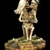 Skelett Brautpaar Figur Kniend - Love Never Dies