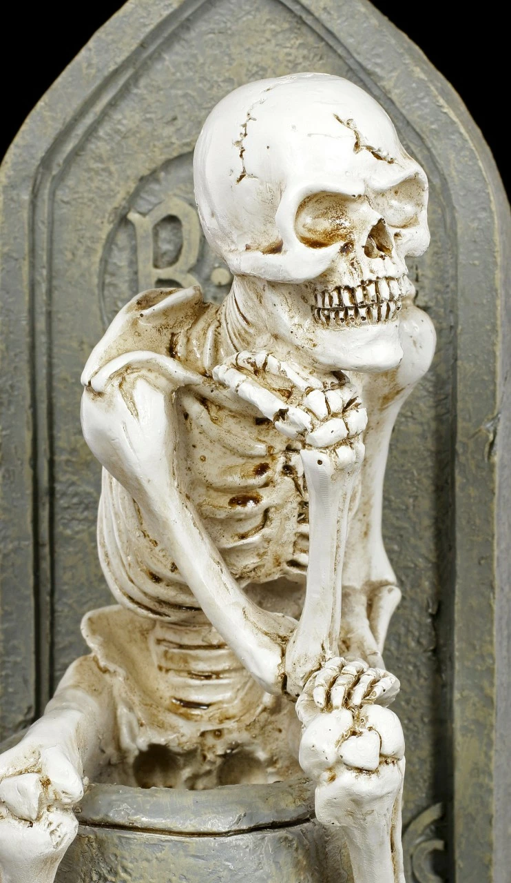 Skelett Figur - Denker Auf Klo 9 Skelett Figur - Denker Auf Klo – Bild 7