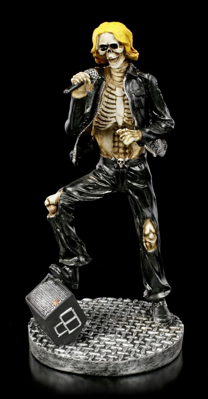 Skelett Figur - Rock Star Sänger 3 Skelett Figur - Rock Star Sänger