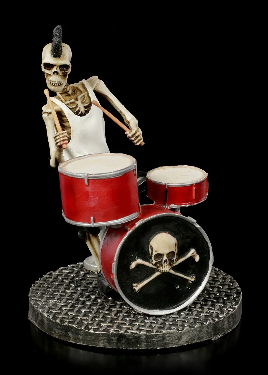 Skelett Figur - Rock Star Schlagzeuger 4 Skelett Figur - Rock Star Schlagzeuger – Bild 2