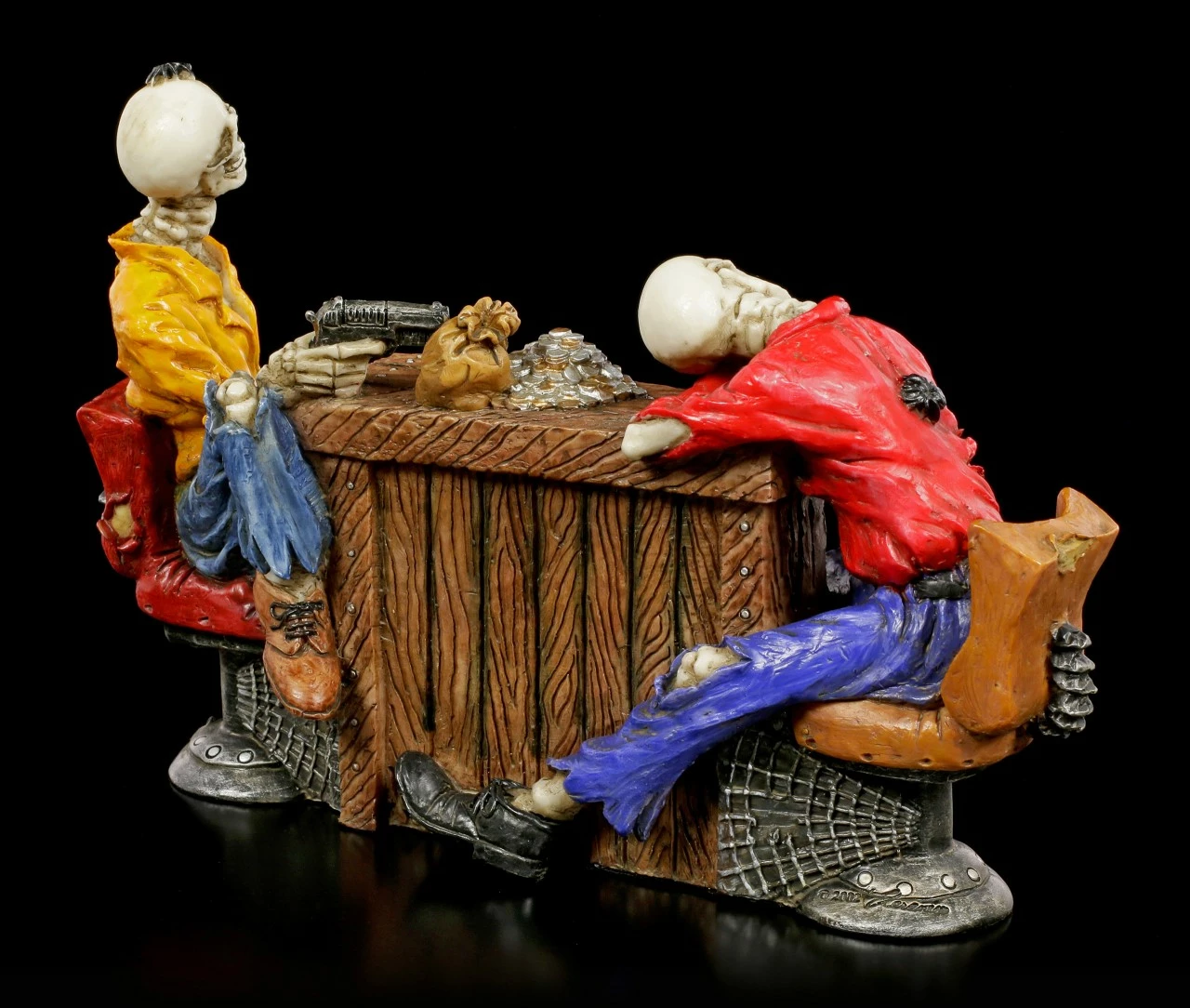 Skelett Figuren Beim Pokern - Marked Cards 7 Skelett Figuren Beim Pokern - Marked Cards – Bild 5