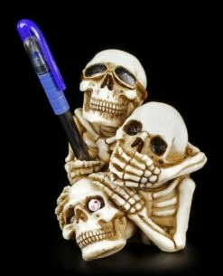 Skelett Stiftehalter - Nichts Böses