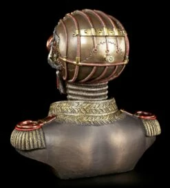Steampunk Skelett Büste Mit Schatullen - Der Konteradmiral -FIGUREN Verkäufe Steampunk Bueste Konteradmiral 3 1280x1280