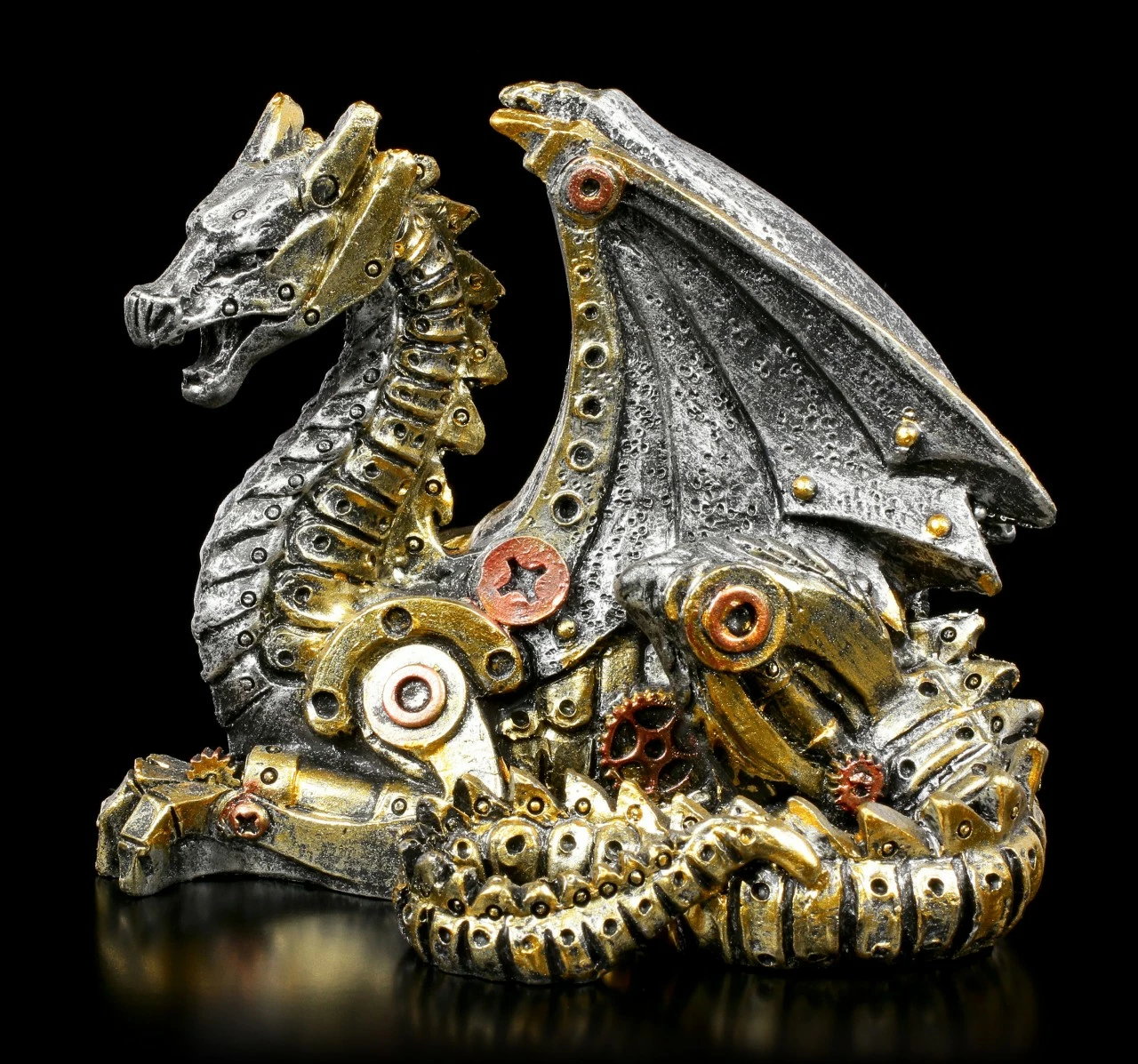 Steampunk Drachen Figur - Mechanical Hatchling 3 Steampunk Drachen Figur - Mechanical Hatchling