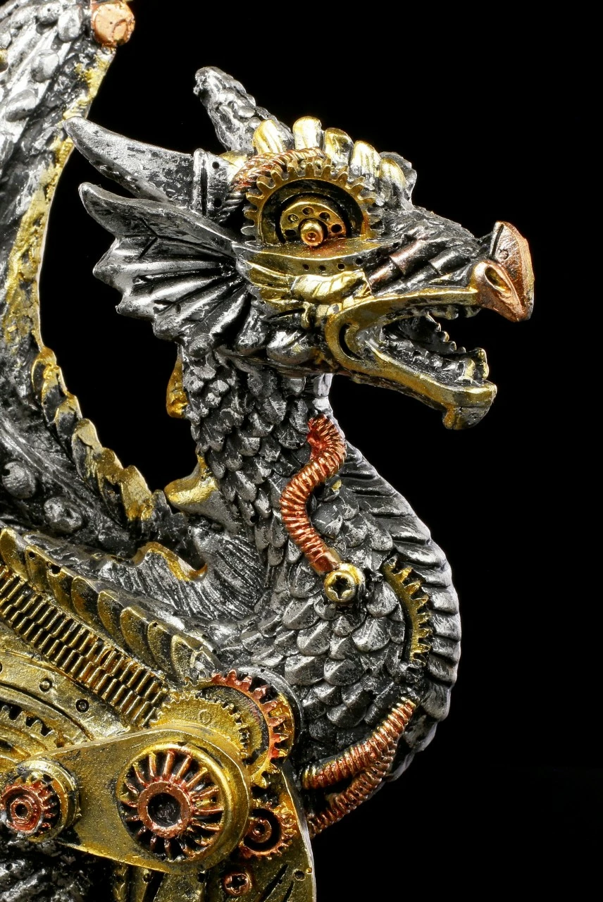 Steampunk Drachen Figur - Killing Machine - Klein 9 Steampunk Drachen Figur - Killing Machine - Klein – Bild 7