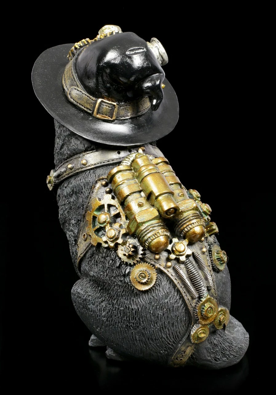 Steampunk Katzen Figur - Clockwork Kitty 7 Steampunk Katzen Figur - Clockwork Kitty – Bild 5