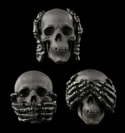 Totenkopf 3er Set - No Evil - Schwarz 8 Totenkopf 3er Set - No Evil - Schwarz -FIGUREN Verkäufe Totenkopf 3er Set No Evil Schwarz 1 1280x1280